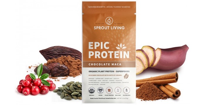 Epic organic protein cokolada maca